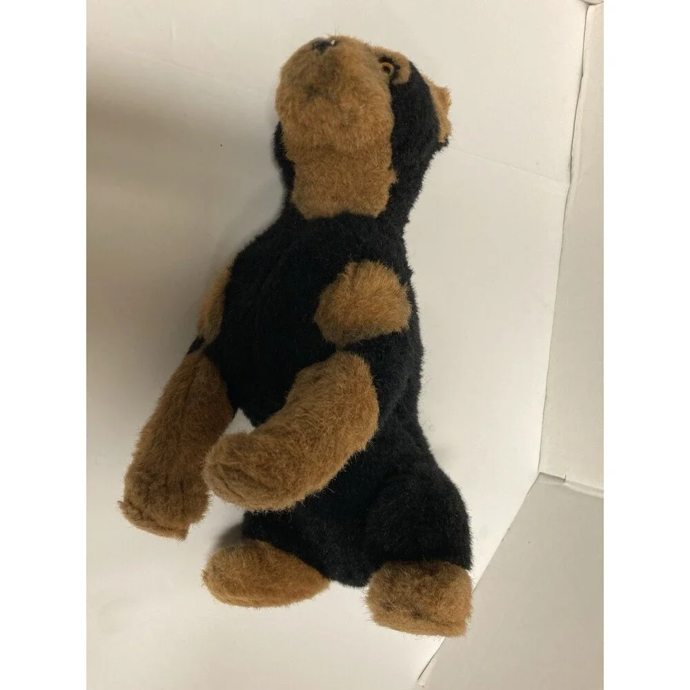Russ Plush Dog Stuffed Animal Black & Tan Small 1994 Vintage MPN 7864